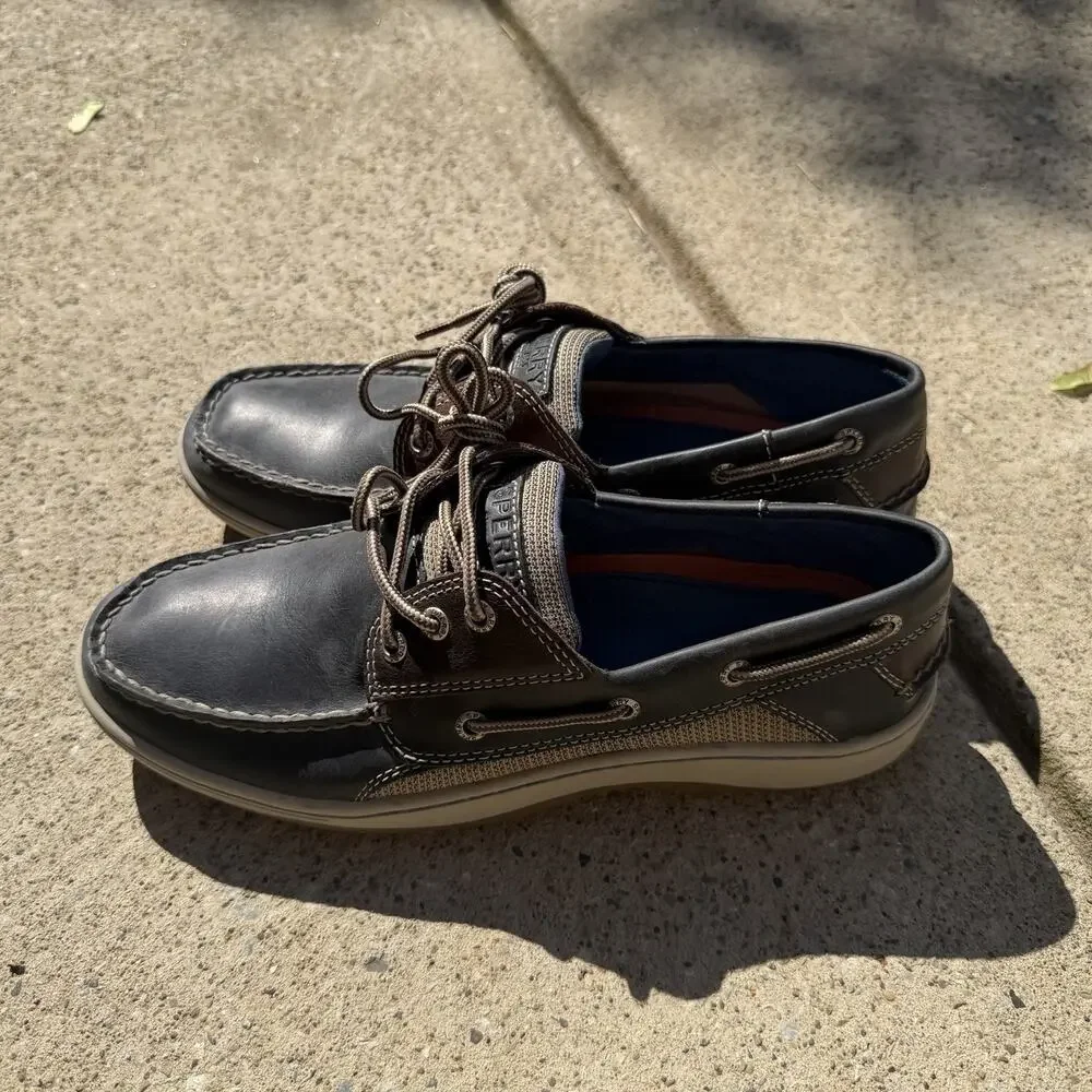 Sperry Top Sider Deck Boat Shoes Classic Navy Blue Men's Size 9